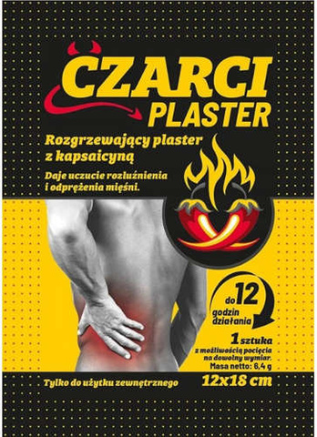 Czarci Plaster rozgrzewający plaster z kapsaicyną x 1 sztuka cena