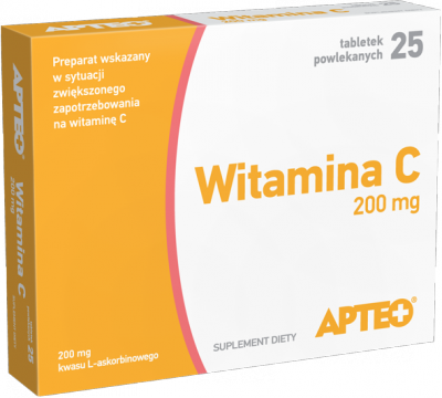 Witamina C 0mg Apteo X 50 Tabletek Cena Opinie Dawkowanie Sklad I Apteka Pl