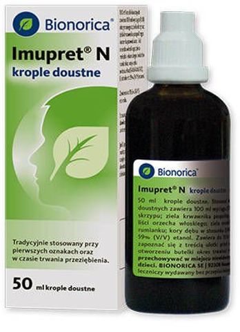 Imupret N krople doustne Bionorica 50 ml ulotka sk ad