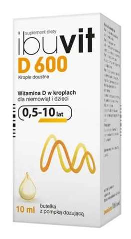 Ibuvit D 600 Krople Z Pompką Dozującą 10ml