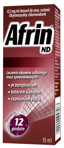 AFRIN ND aerozol 0,5mg/ml 15ml