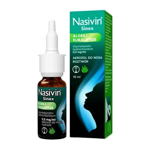 NASIVIN Sinex Aloes i Eukaliptus aerozol 15ml